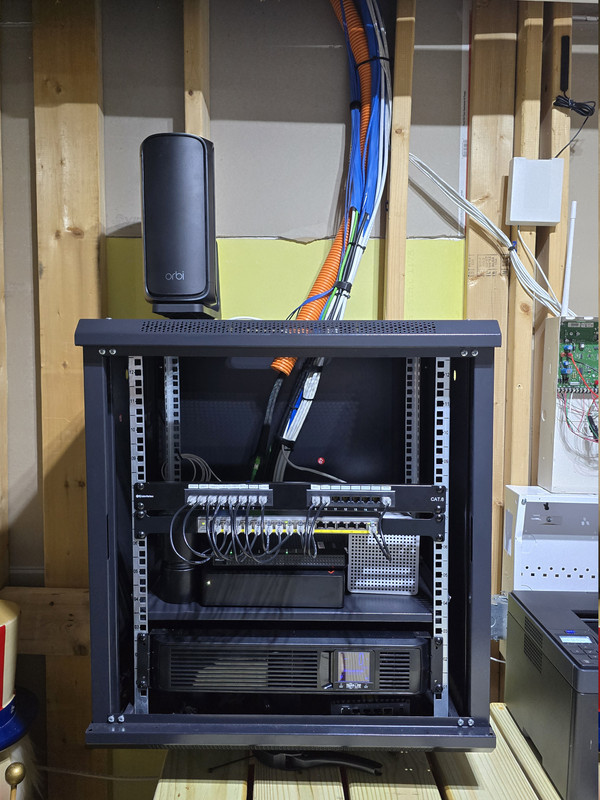 Structured cabling and network rack installation by Potterfield IT Solutions in Northern Virginia